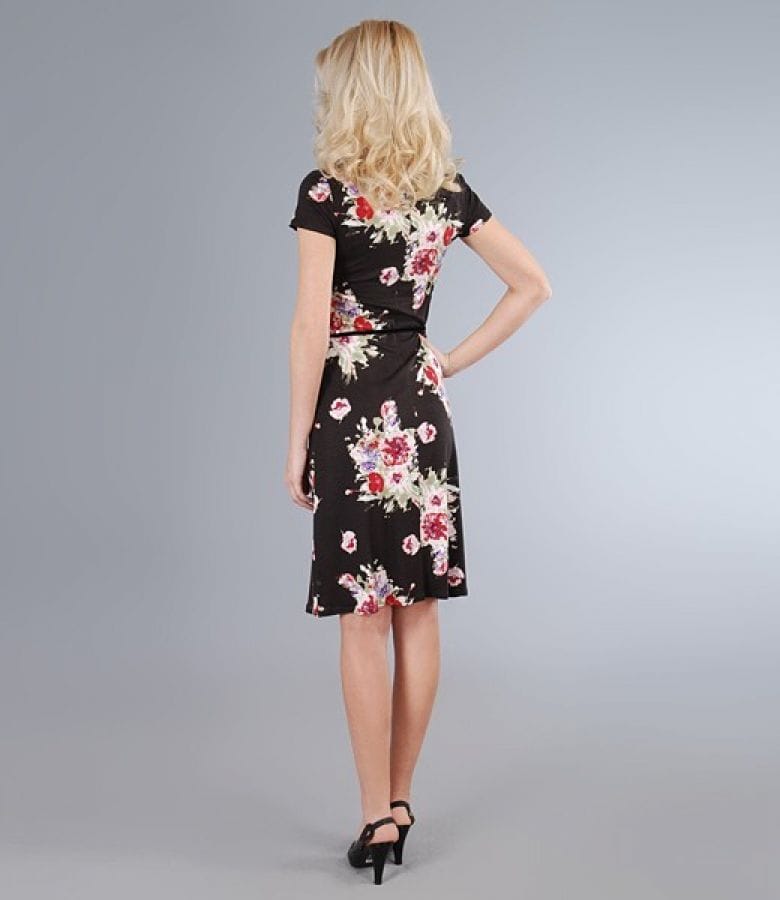 Rochie din jerse cu imprimeu floral