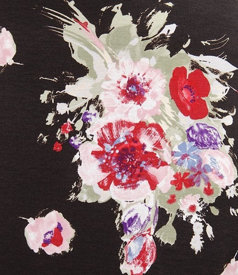 Rochie din jerse cu imprimeu floral