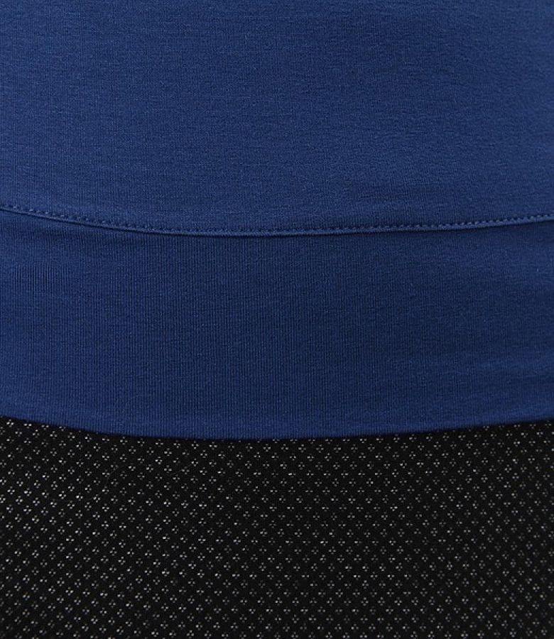 Tricou din jerse uni cu umeri cazuti
