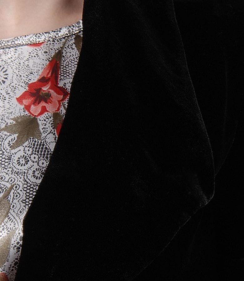 Bolero catifea neagra