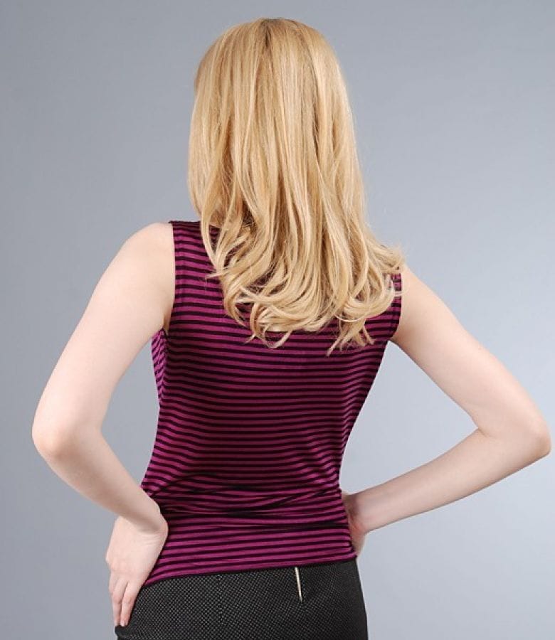 Tricou jerse imprimat cu falduri
