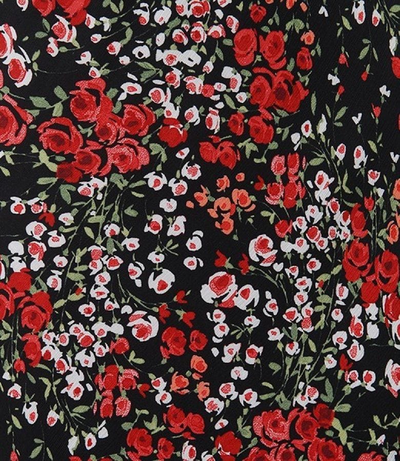 Fusta voal cu imprimeu floral