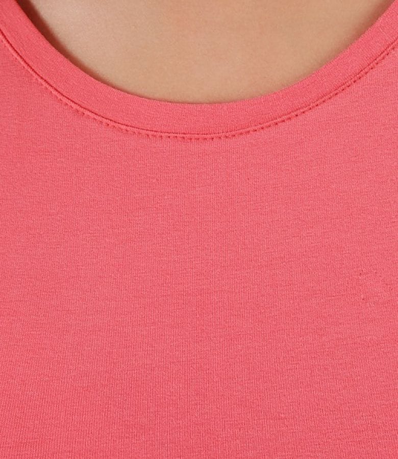 Tricou din jerse uni cu maneci raglan