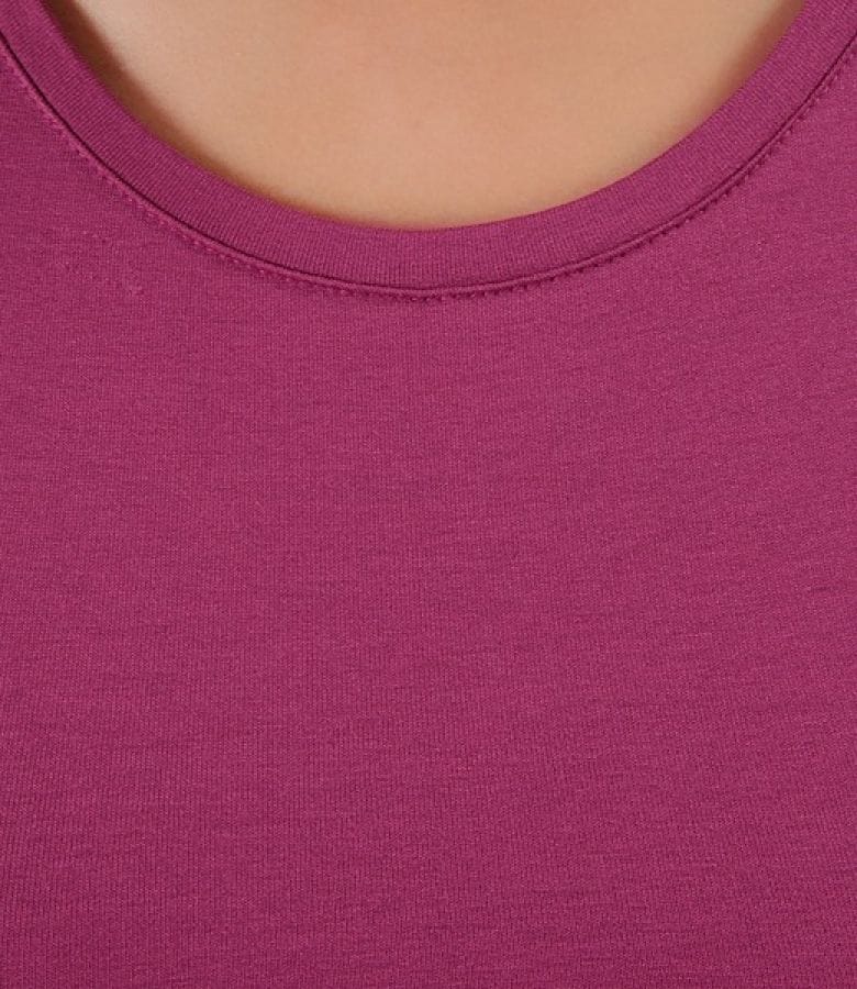 Tricou din jerse uni cu maneci raglan