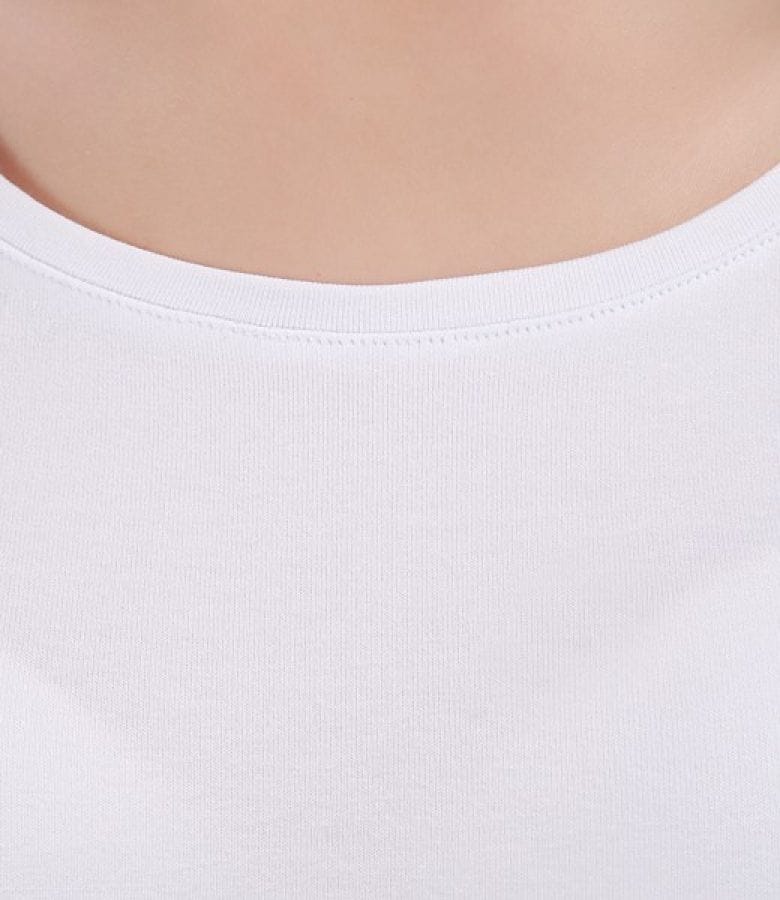 Tricou din jerse uni cu maneci raglan