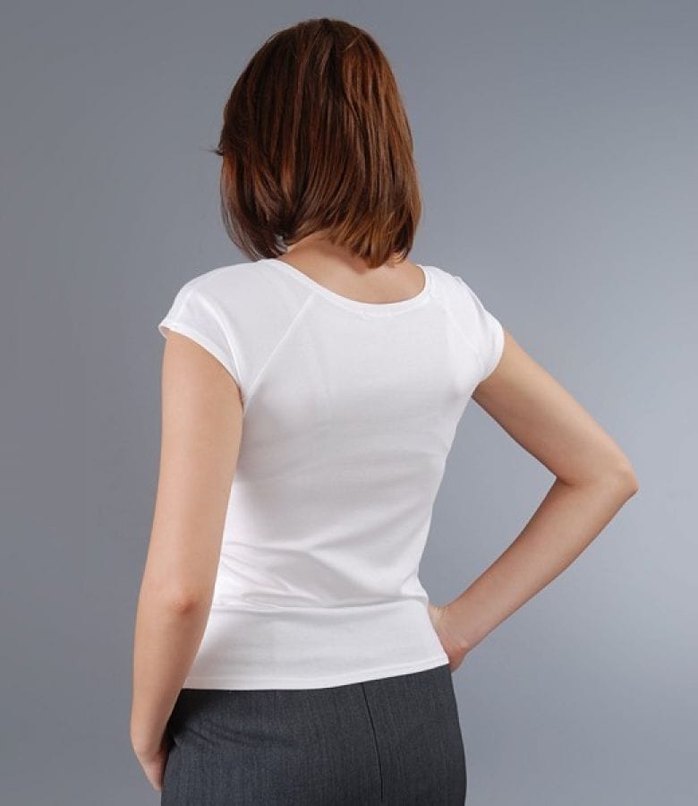 Tricou din jerse uni cu maneci raglan