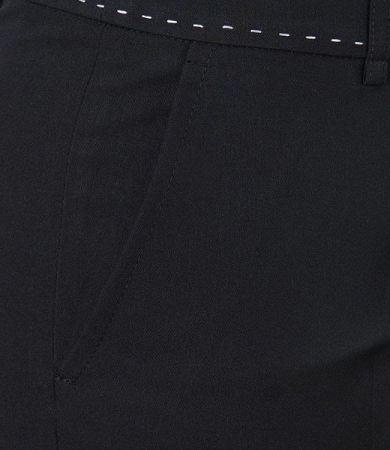 Pantaloni office negri cu buzunare
