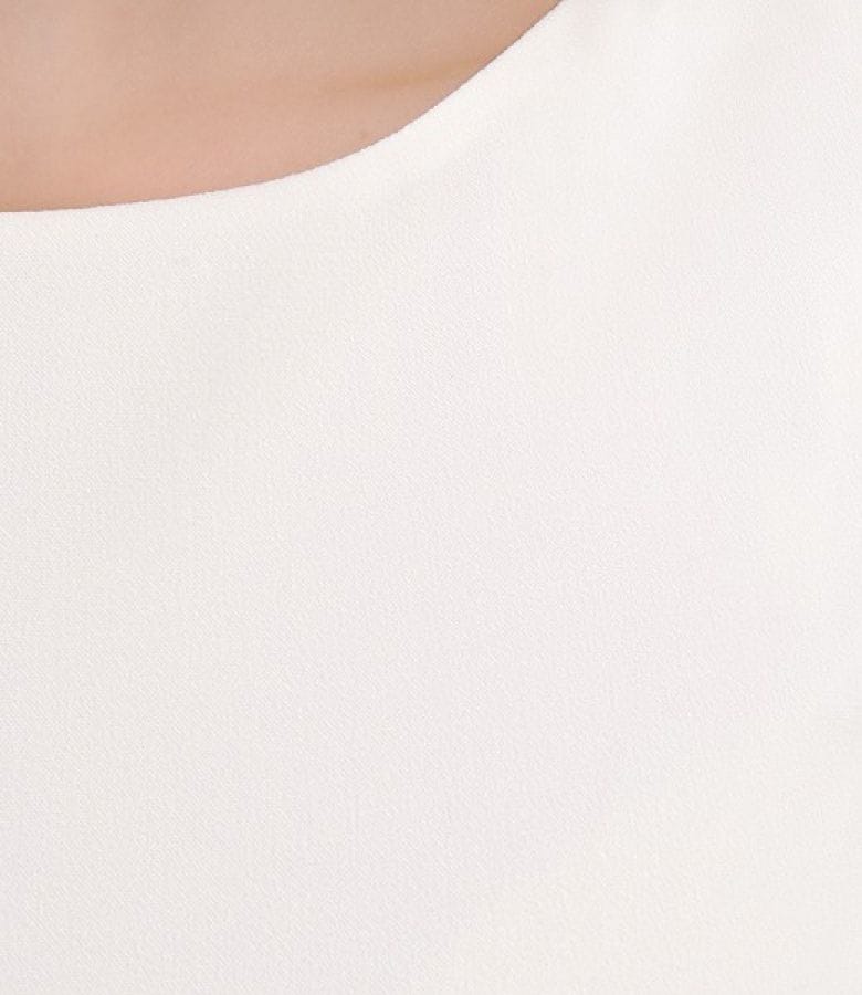 Rochie cu pliuri din stofa elastica alb-ecru-rosu