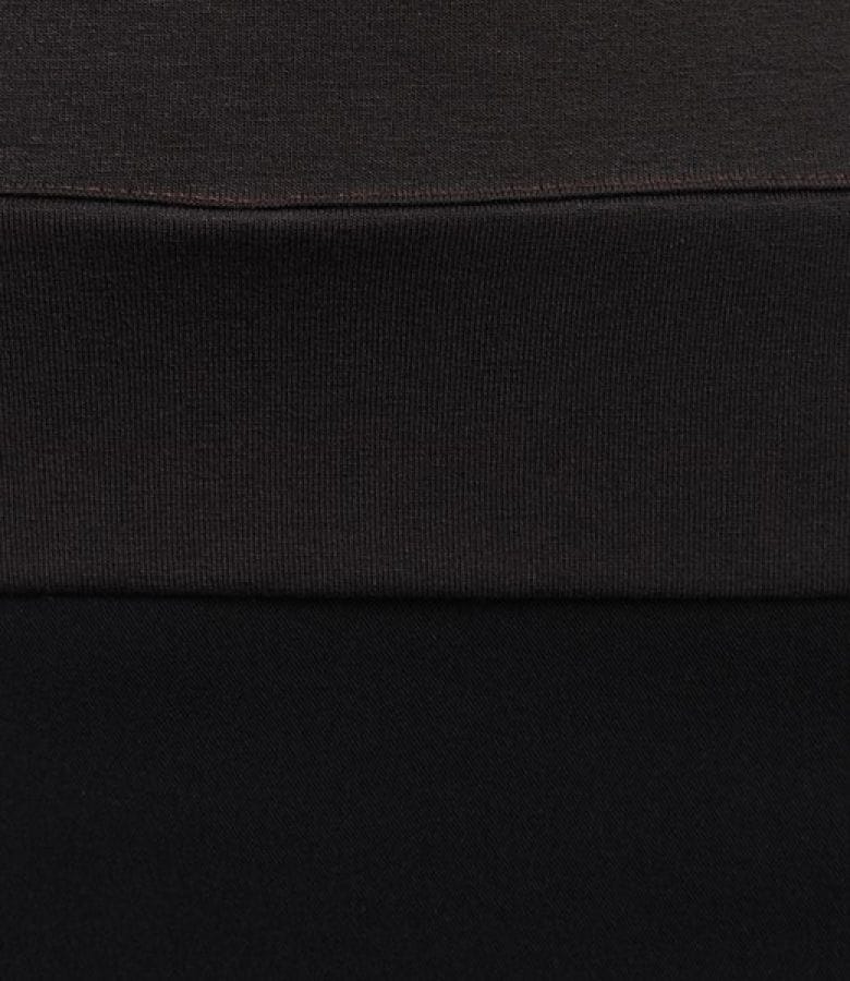 Tricou din jerse uni cu umeri cazuti