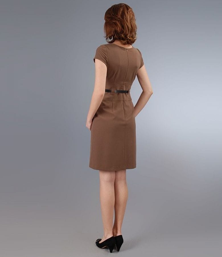 Rochie maro cu curea