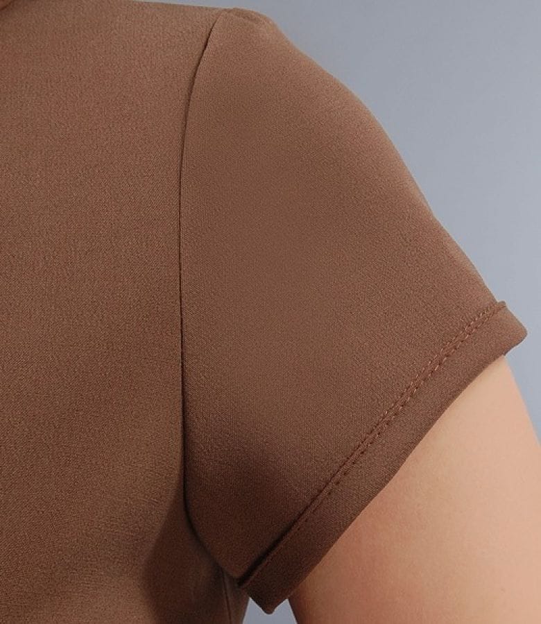 Rochie maro cu curea