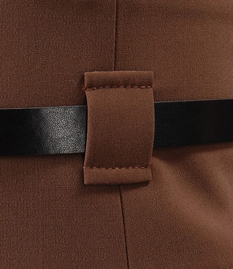 Rochie maro cu curea