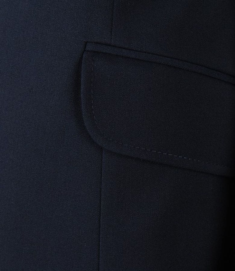 Sacou office bleumarin cu buzunare