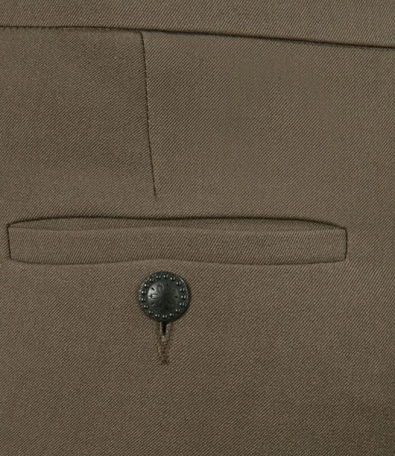 Pantaloni cu mansete din stofa elastica kaki