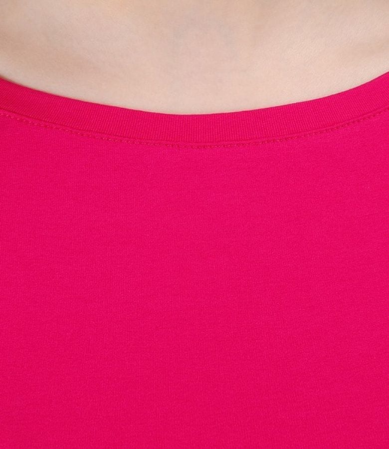 Tricou din jerse elastic uni cu aripioare