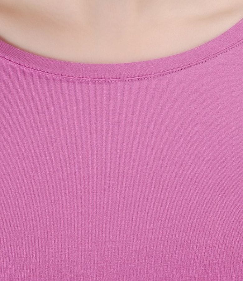Tricou din jerse elastic uni cu aripioare
