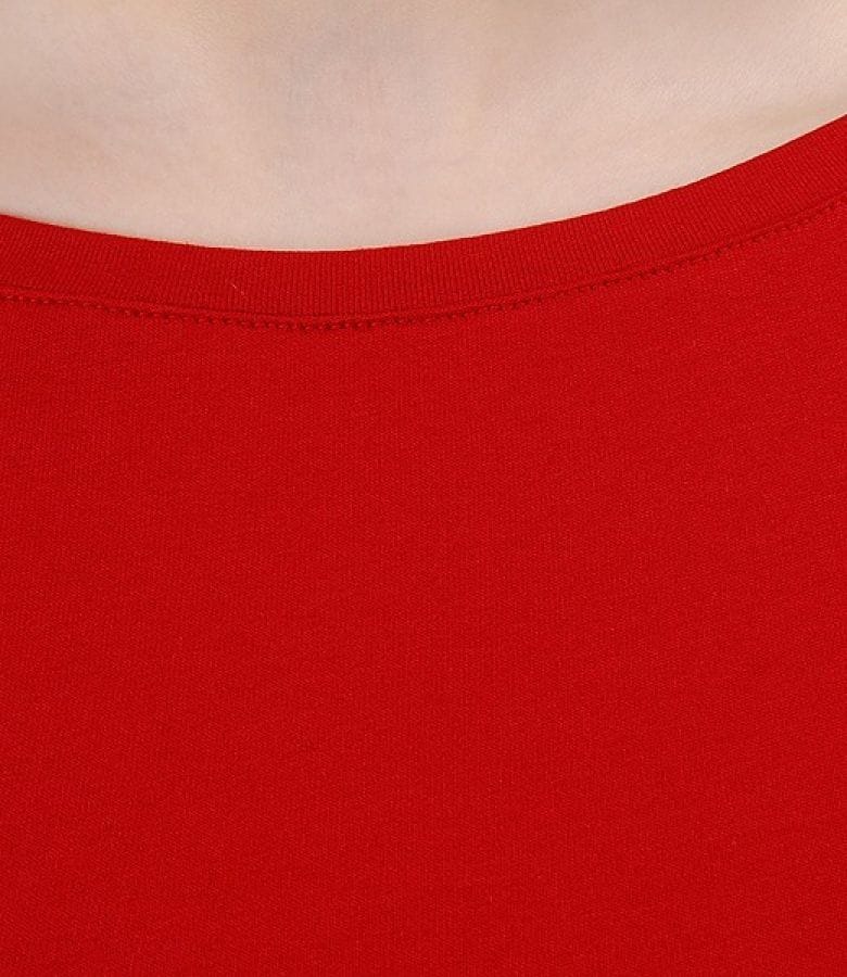 Tricou din jerse elastic uni cu aripioare