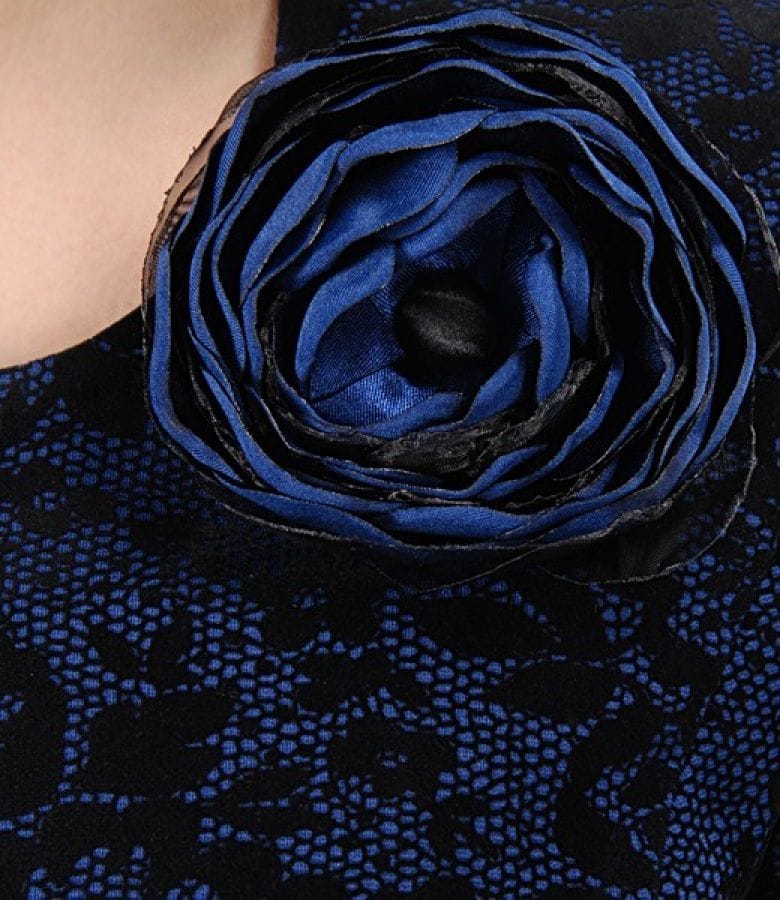 Sacou cu imprimeu floral de catifea