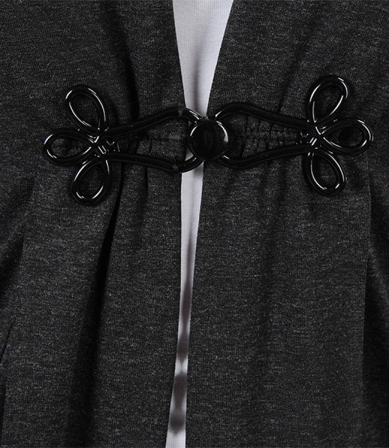 Bluza din jerse elastic cu guler sal