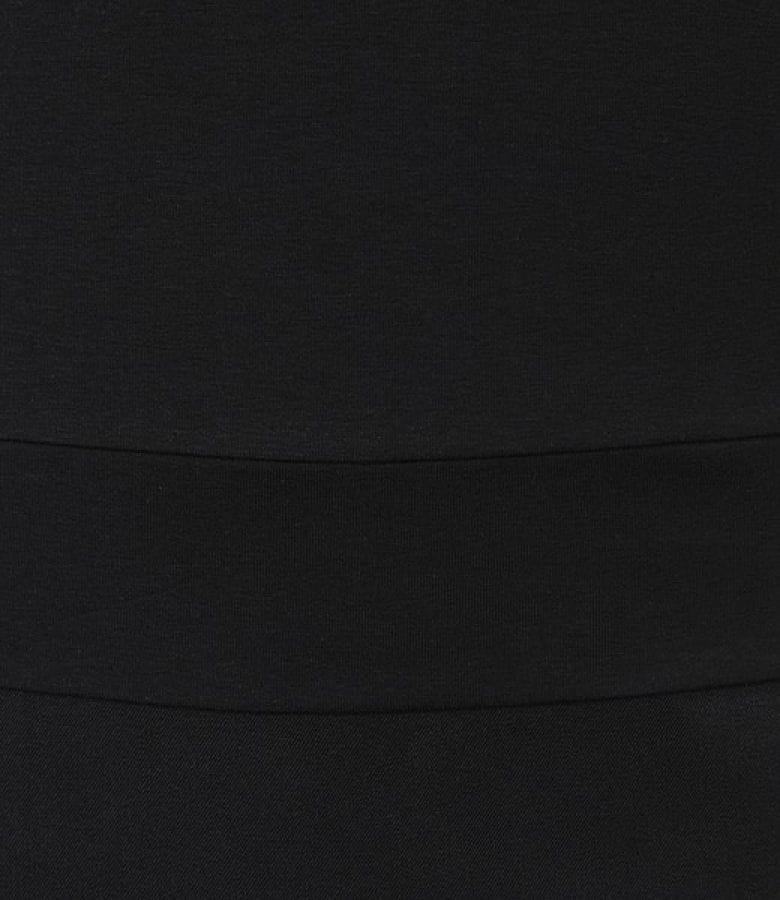 Tricou din jerse elastic uni cu maneci cazute