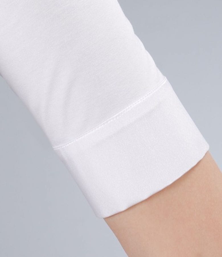 Camasa din jerse uni cu garnitura saten elastic