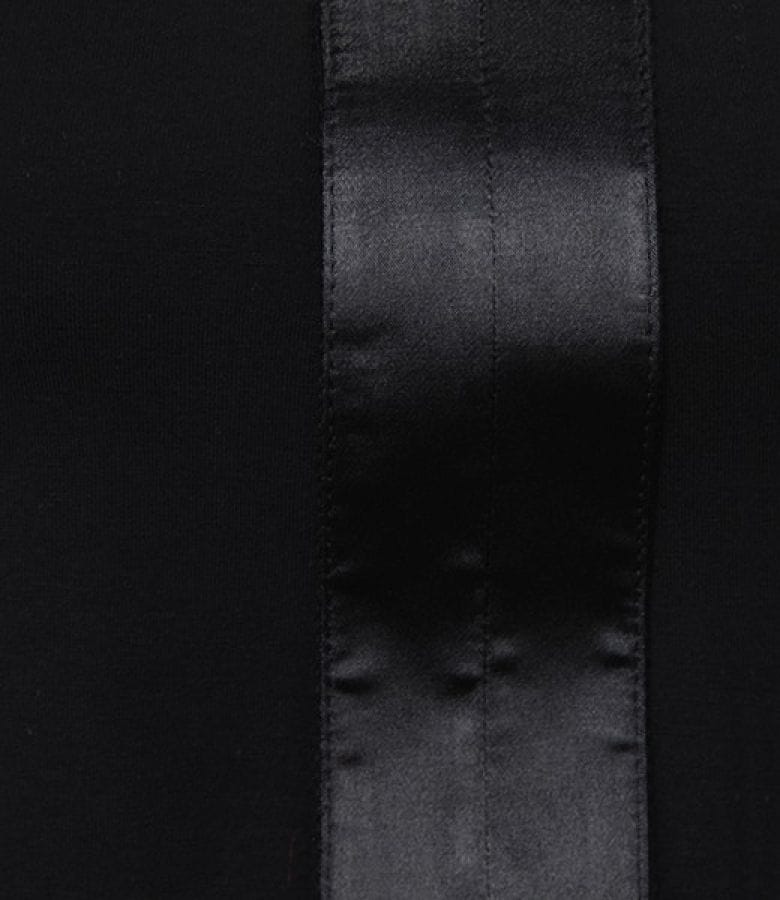 Camasa din jerse uni cu garnitura saten elastic