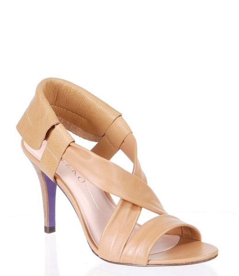 Sandale din piele bej Miezko M1761