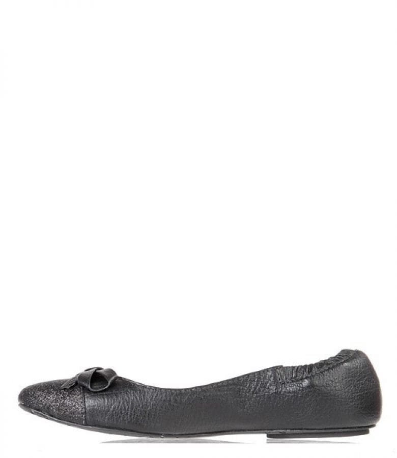 Balerini din piele neagra Miezko M1832