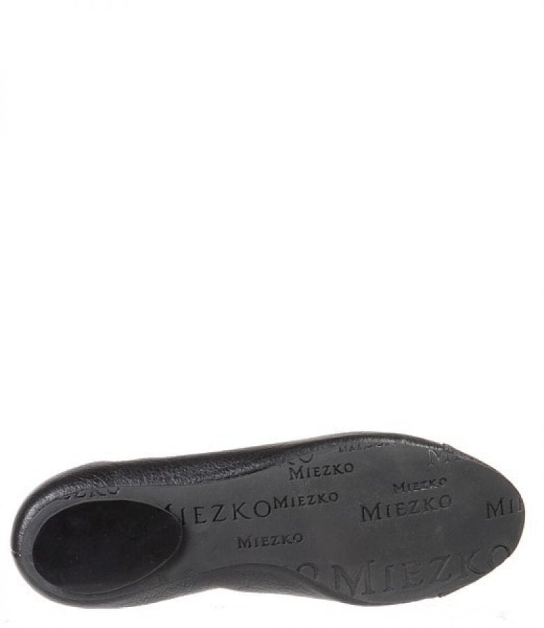 Balerini din piele neagra Miezko M1832