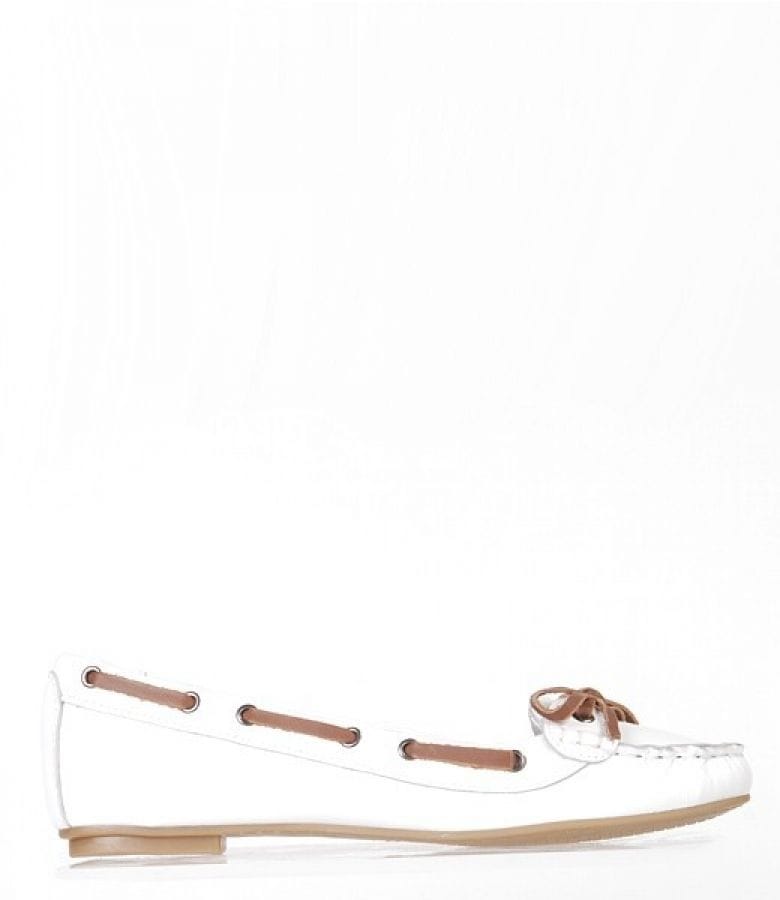 Pantofi  din piele alba Xti 29053