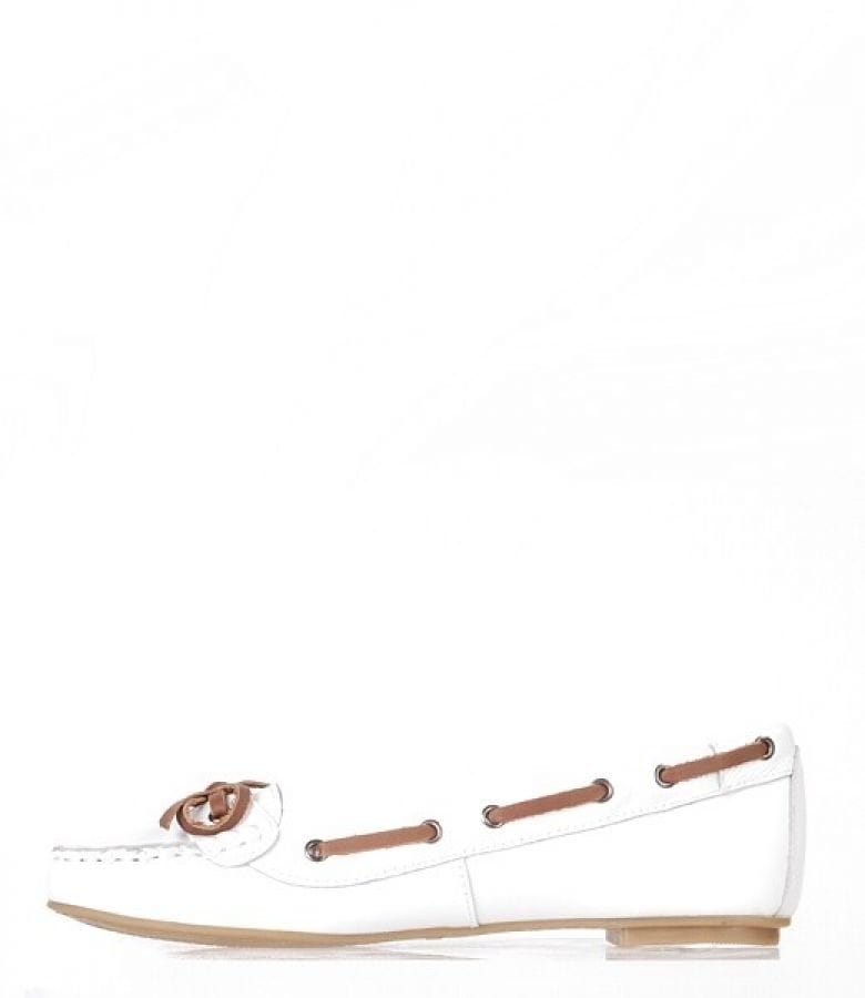 Pantofi  din piele alba Xti 29053