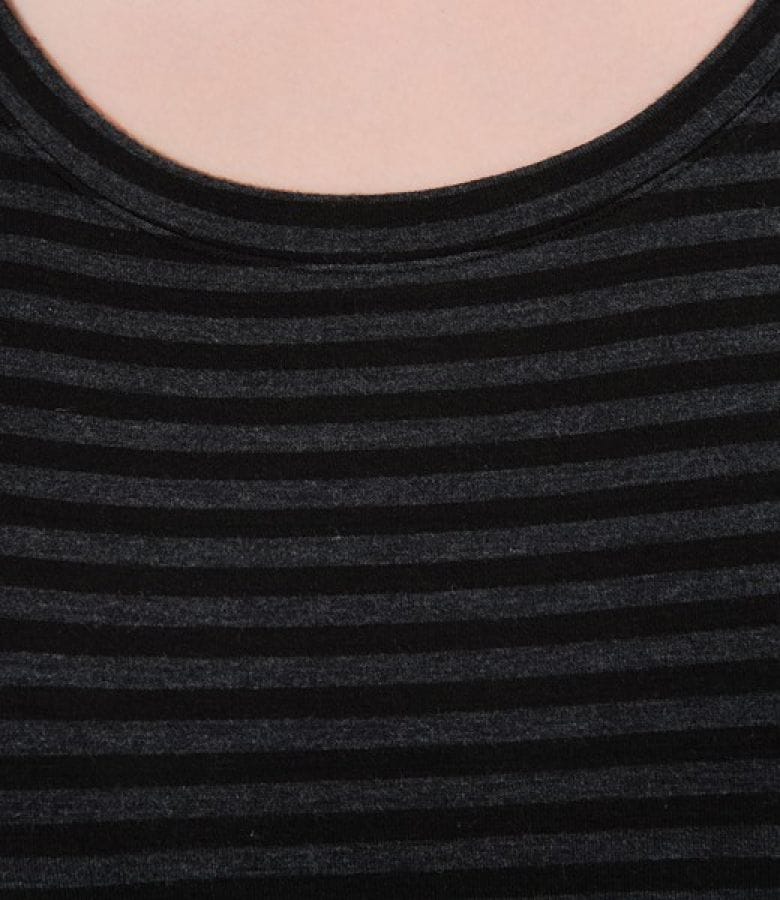Tricou din jerse elastic imprimat cu maneci raglan
