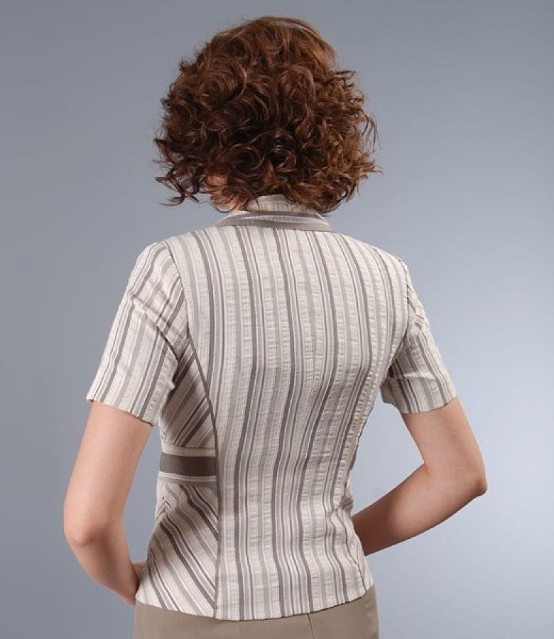 Sacou cu bumbac elastic in dungi