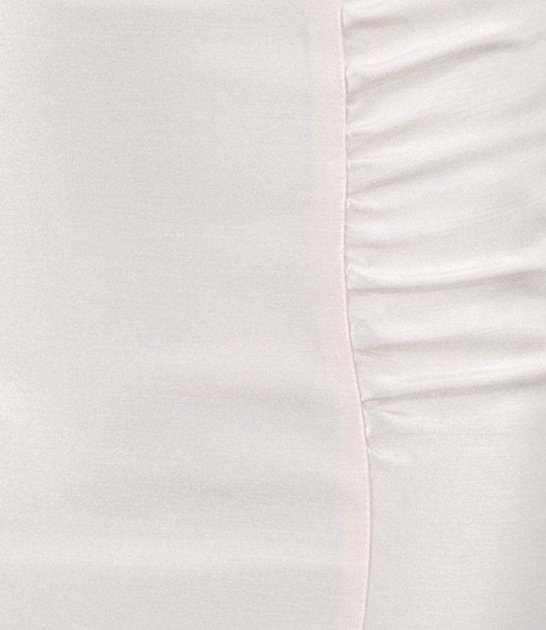 Fusta crem cu efect satinat