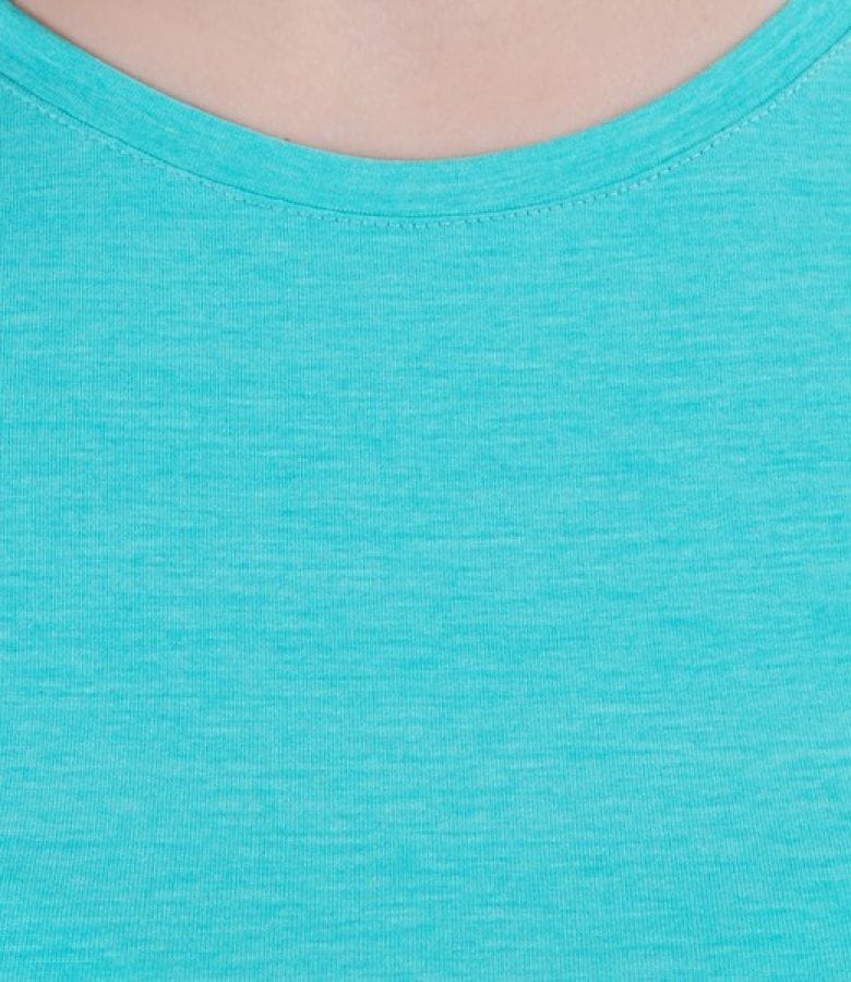 Tricou din jerse elastic imprimat cu maneci raglan