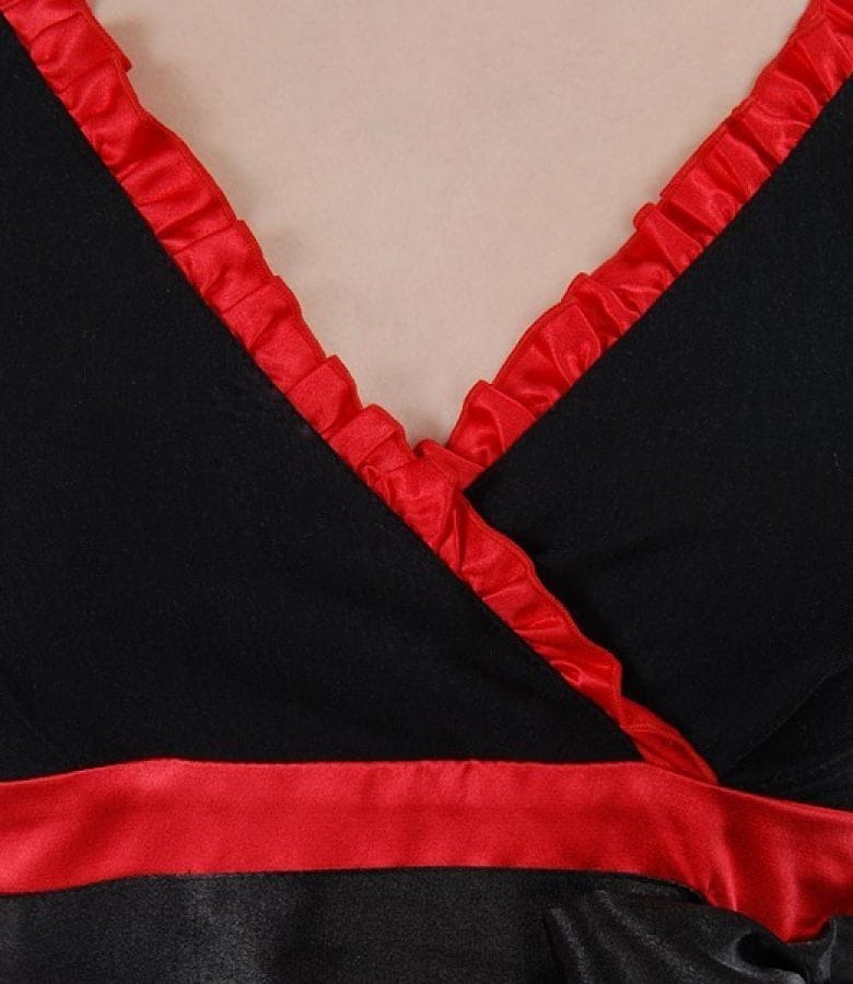 Rochie din jerse elastic imprimat cu volan