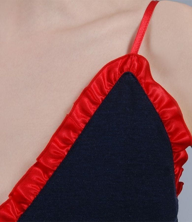 Rochie din jerse elastic imprimat cu volan