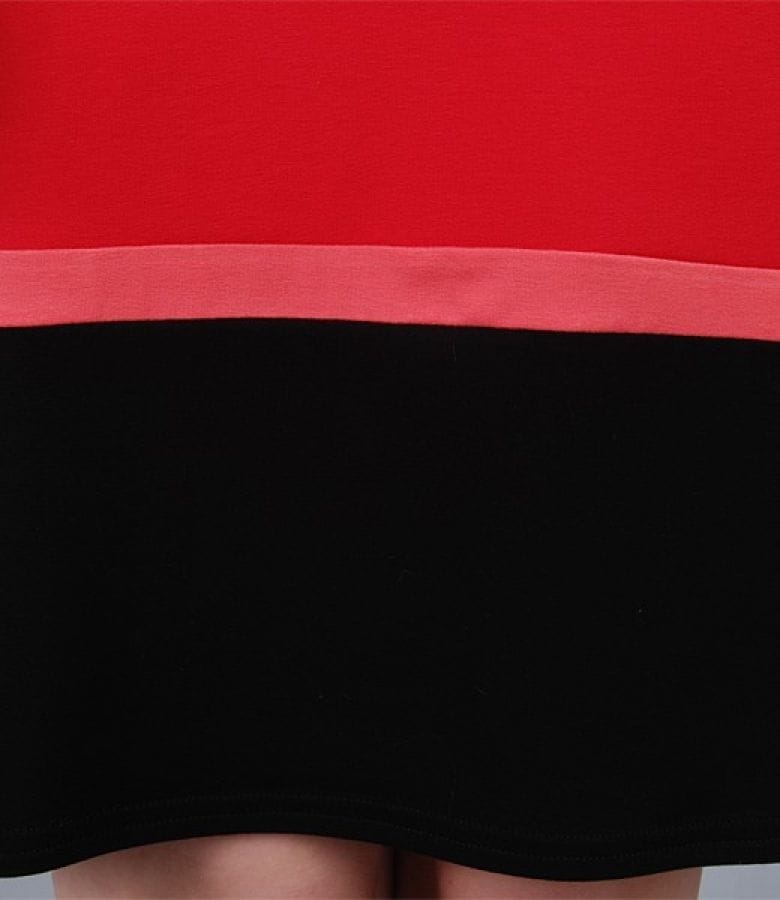 Rochie din jerse elastic cu decolteu in V