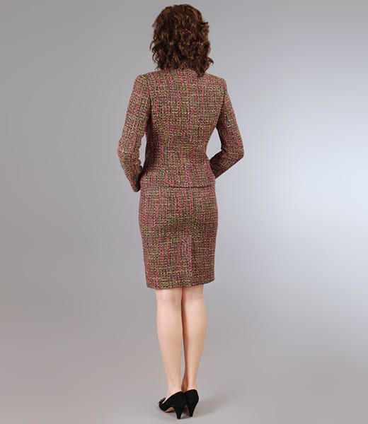 Tinuta din bucle multicolor cu fir verde