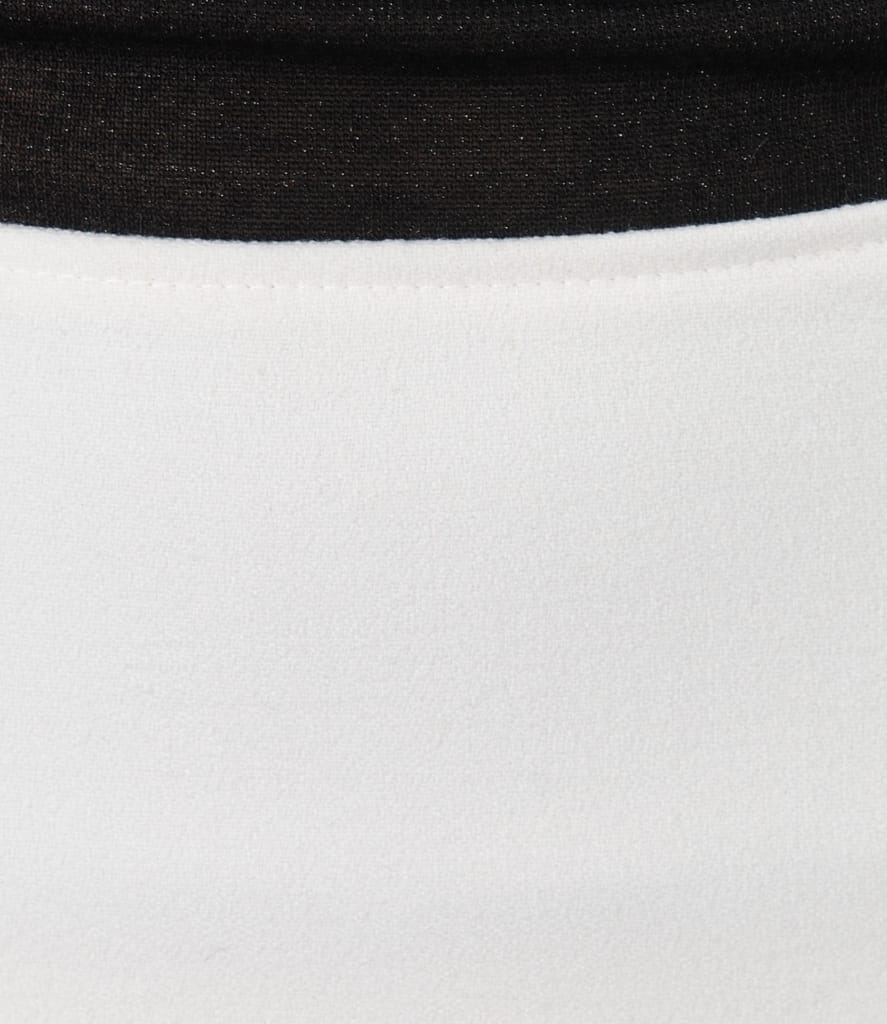 Fusta eleganta din stofa elastica alba