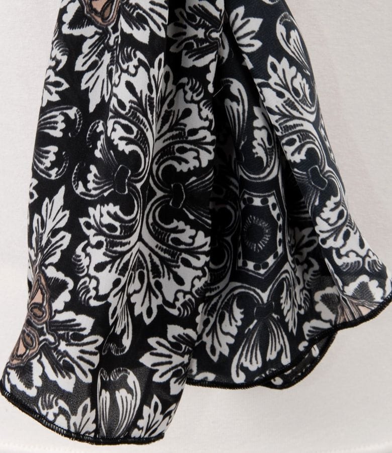 Esarfa din voal imprimat