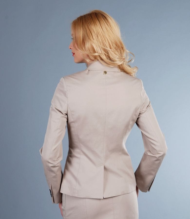 Sacou office din bumbac elastic