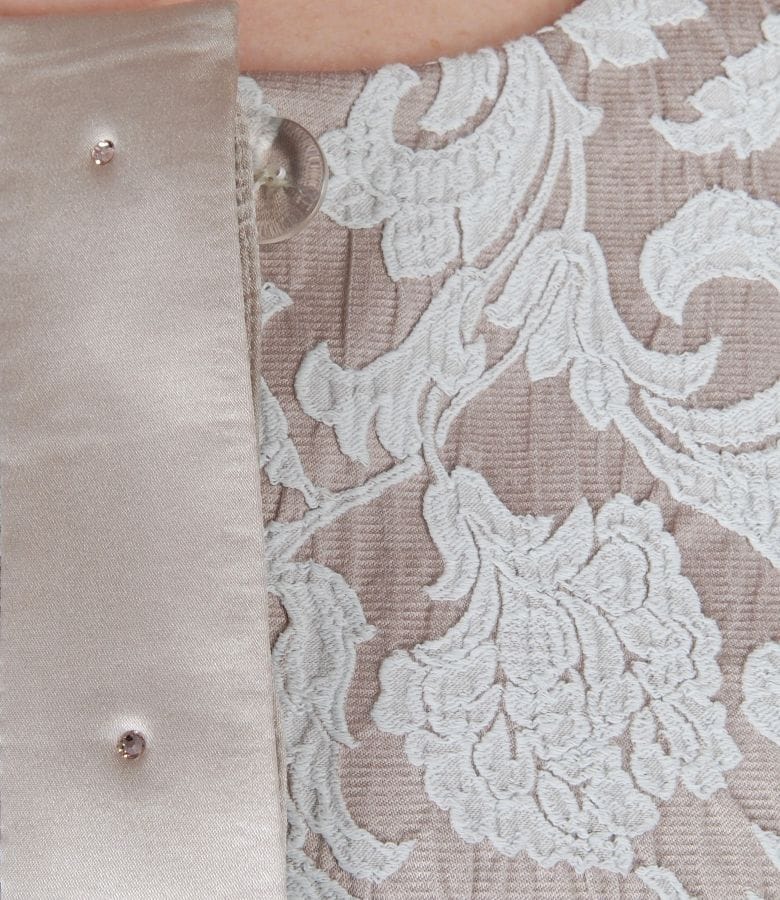 Sacou de ocazie din brocart elastic de bumbac