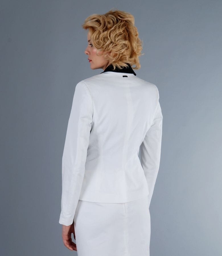 Sacou office din bumbac elastic