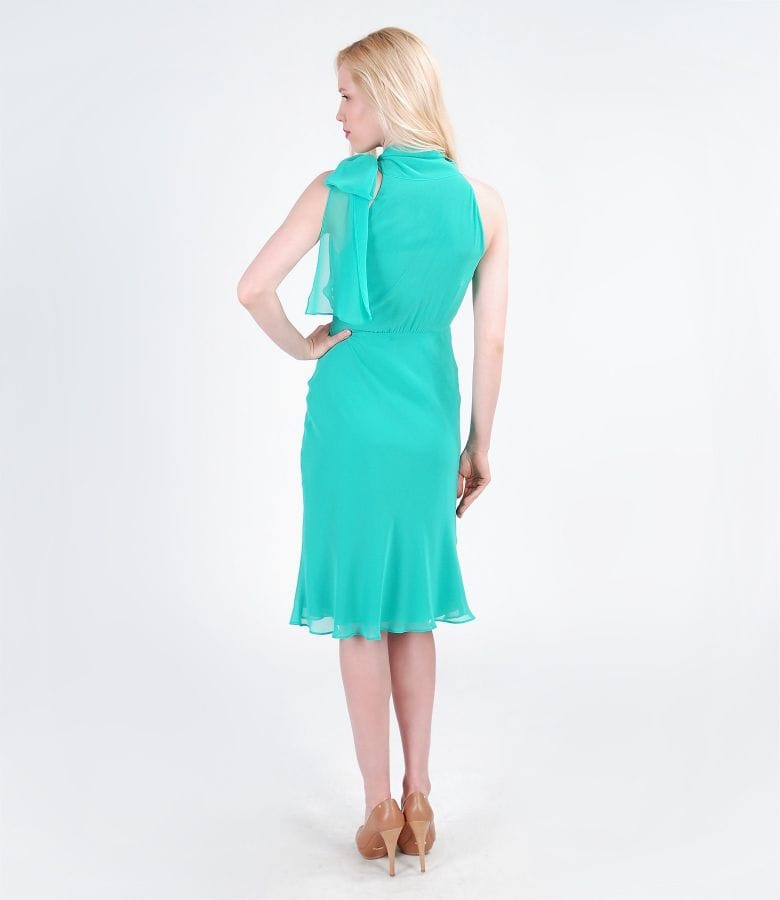 Rochie din voal cu esarfa