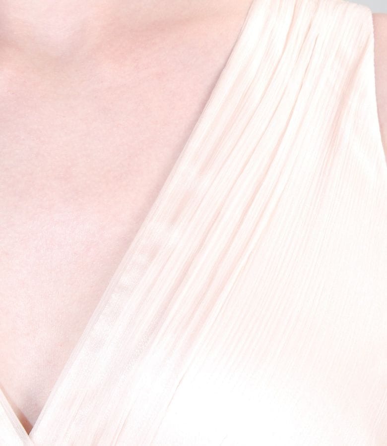 Rochie lunga din voal de matase