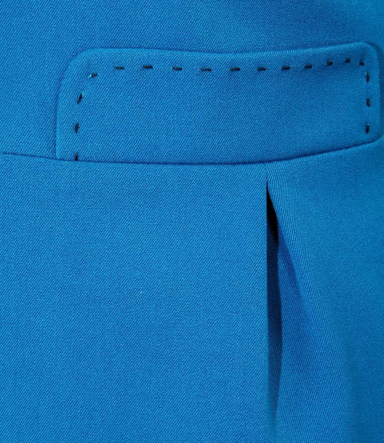 Sacou din stofa elastica cu tighel contrast