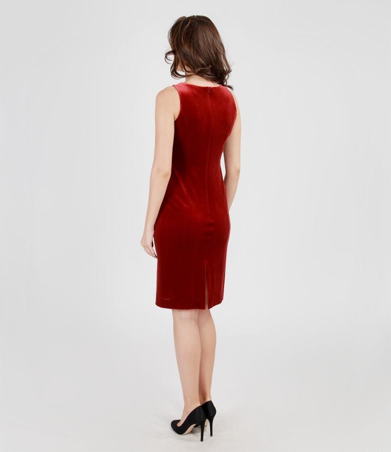 Rochie din catifea elastica