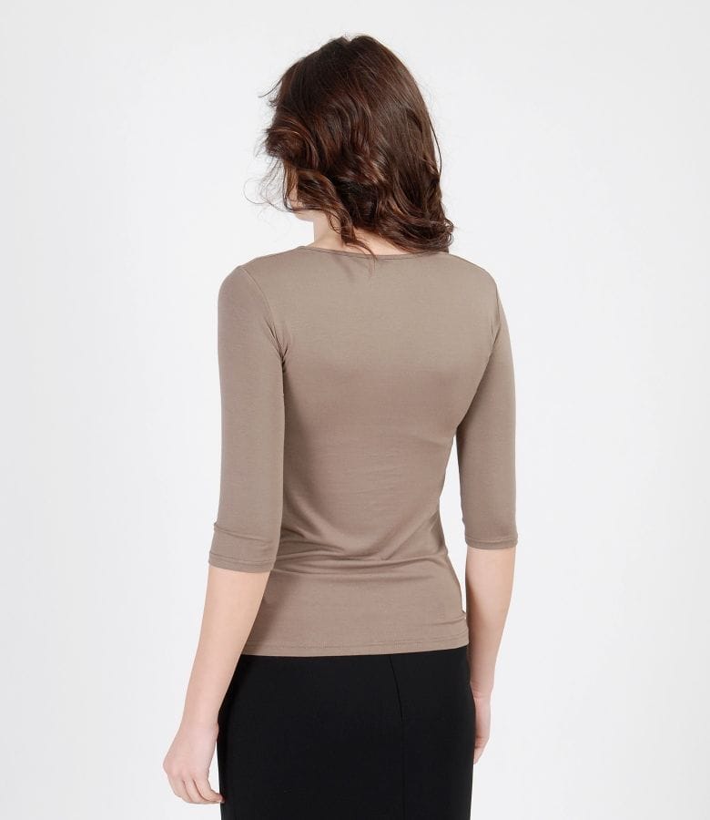 Tricou din jerse elastic cu accesoriu