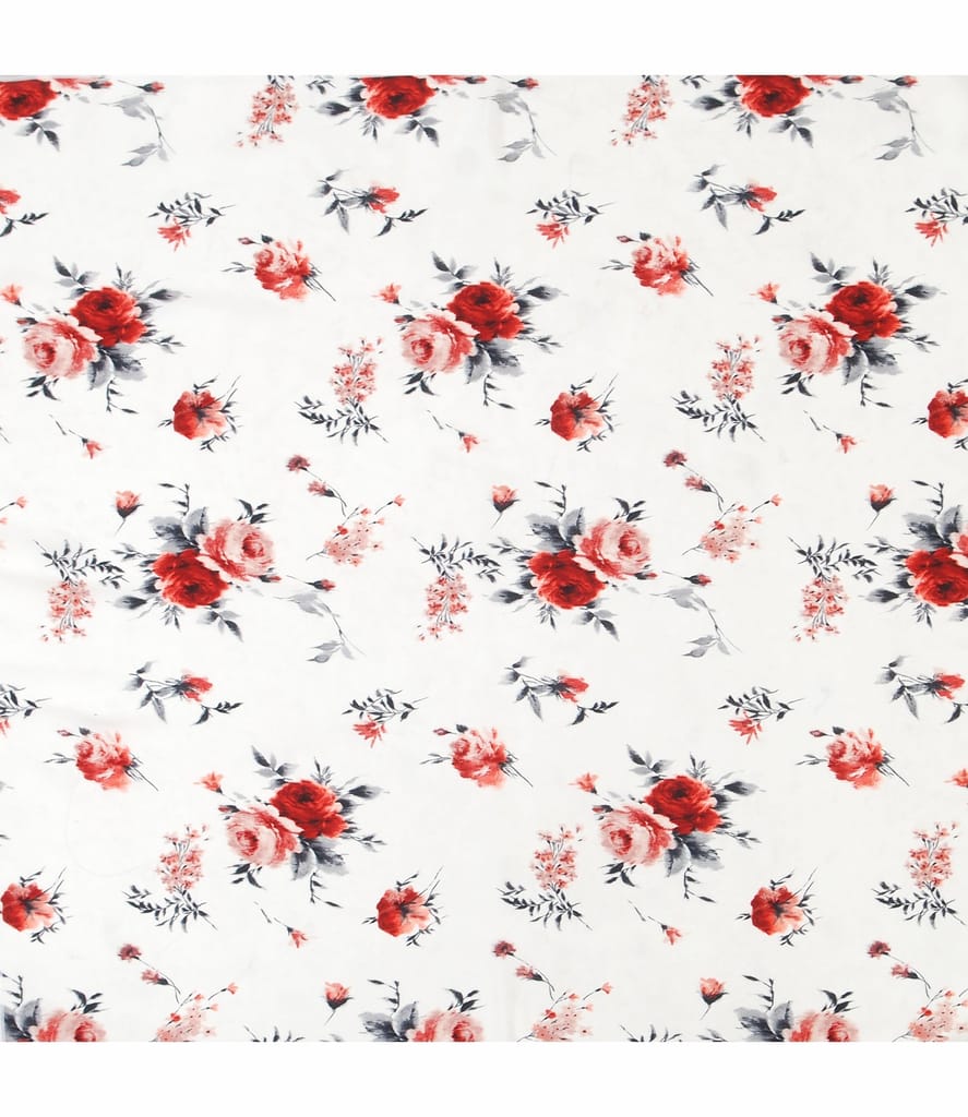 Batic din voal imprimat satinat